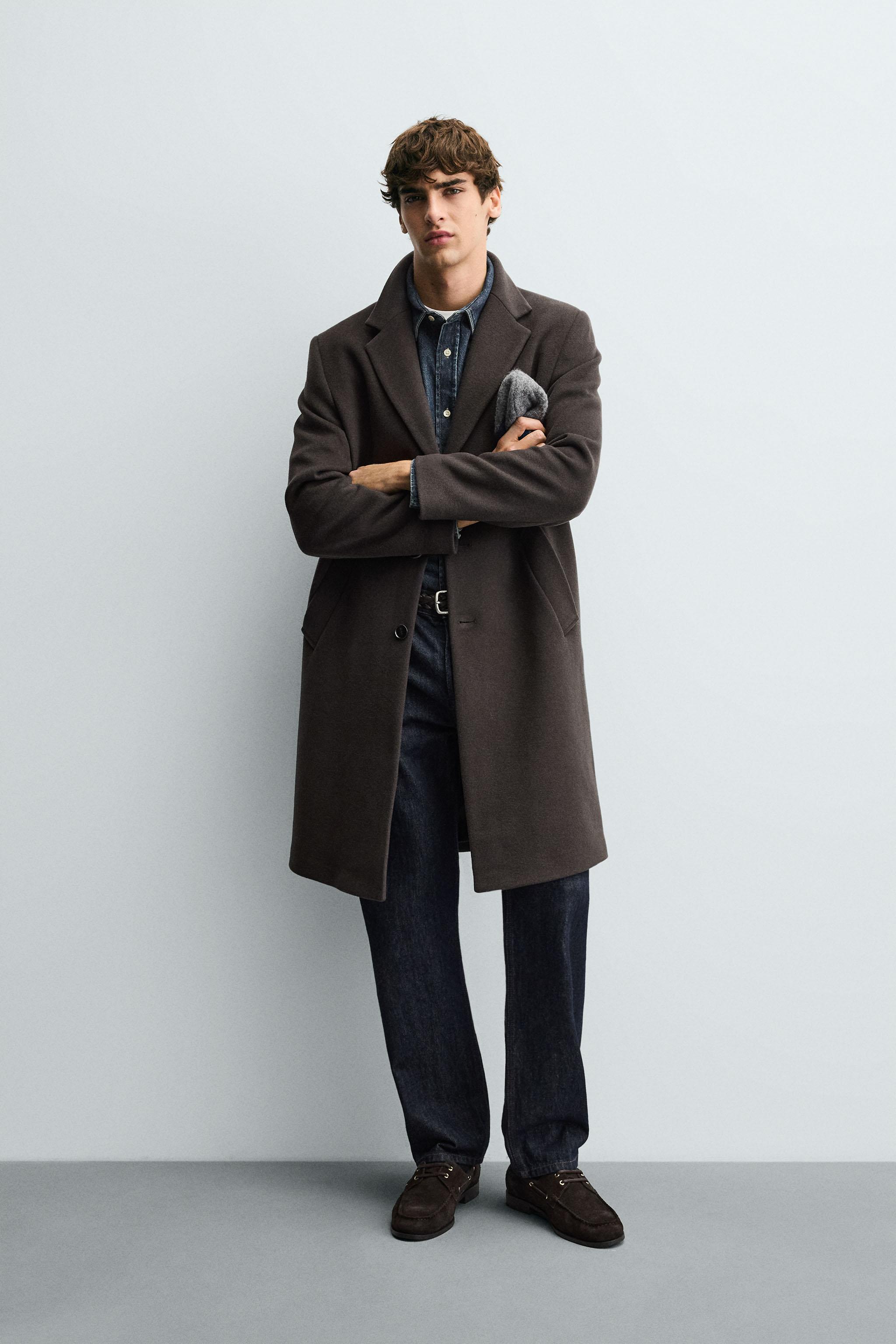 REGULAR FIT WOOL COAT